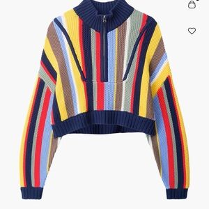 Staud small cropped Hampton sweater worn once